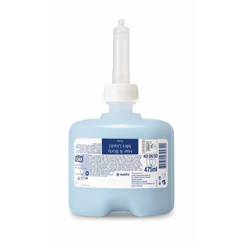 Tork Premium Hår & Krop S2 sæbe 420602 475ml lyseblå