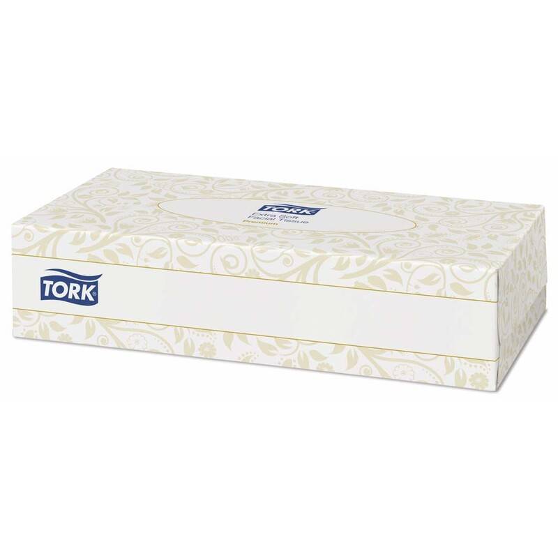 Tork ansigtsservietter 2-lags 140280 hvid, 100 ark