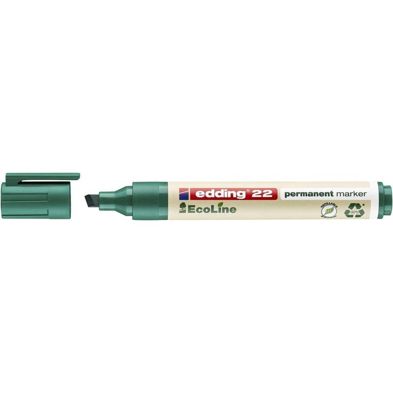 Edding EcoLine 22 marker 1-5mm med skrå spids grøn