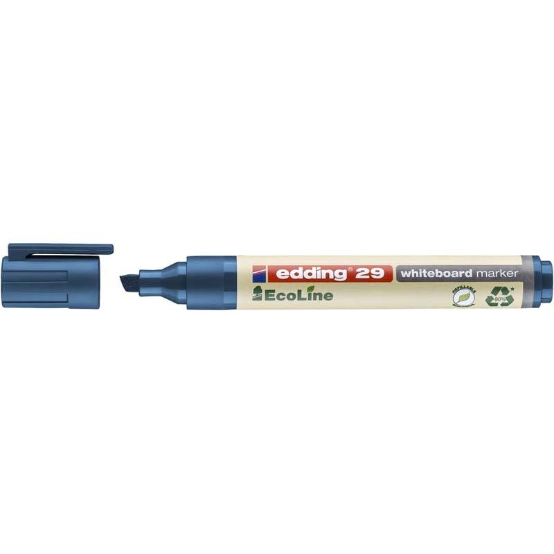 Edding 29 EcoLine whiteboardmarker 1-5mm skrå spids blå