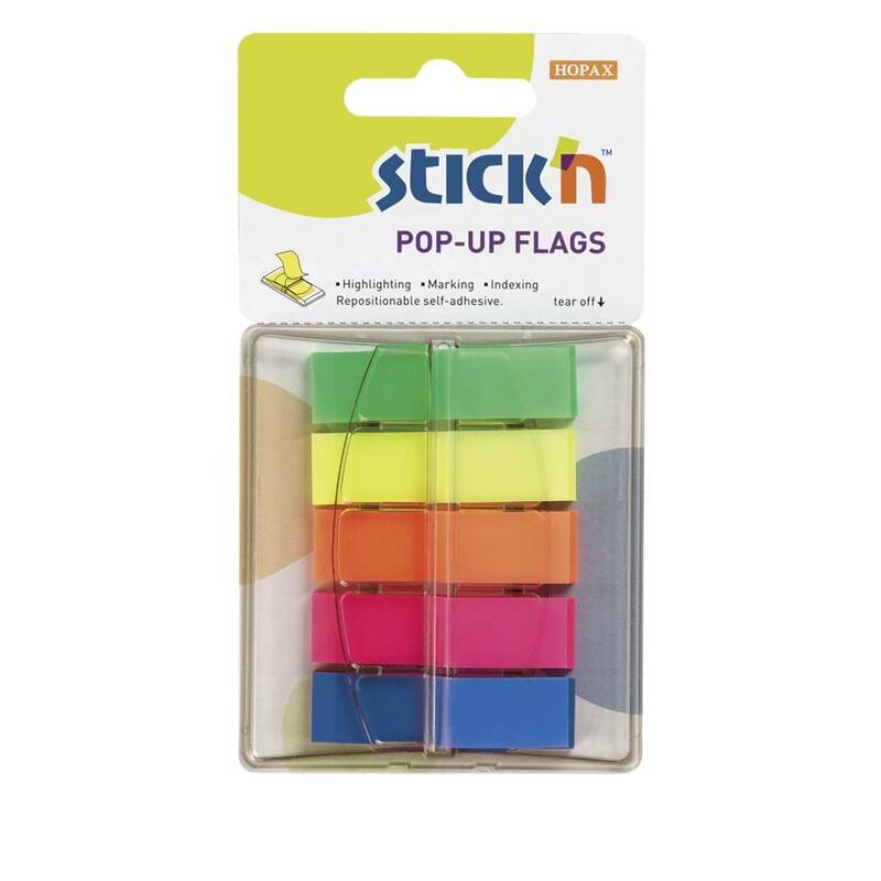 Stick'N Pop Up indexfaner 12x45mm, 5x40 stk