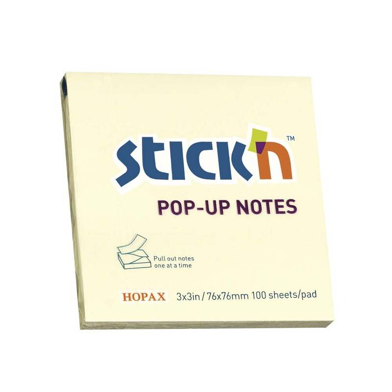 Office Stick'N Z-notes selvklæbende 76x76mm gul