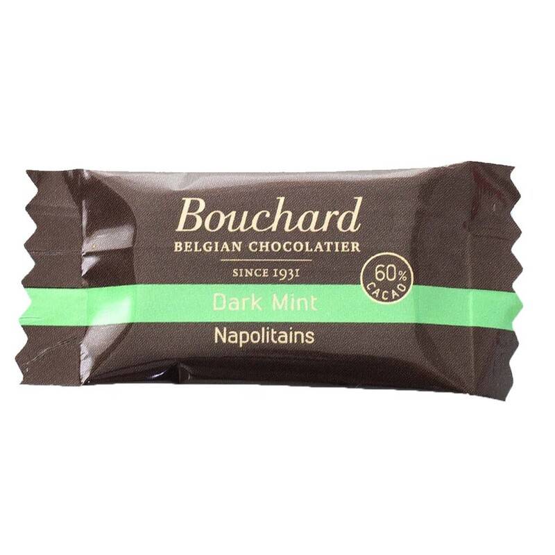 Bouchard mørk Belgisk chokolade med mintsmag 5g, 200 stk