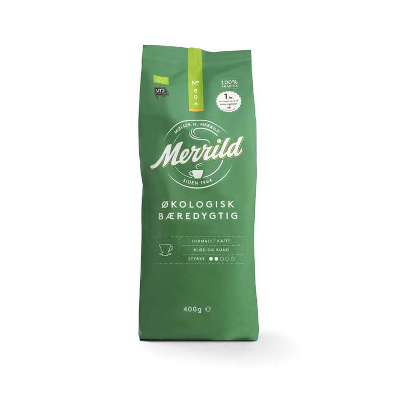 Merrild 100% &oslash;kologisk formalet kaffe 400g