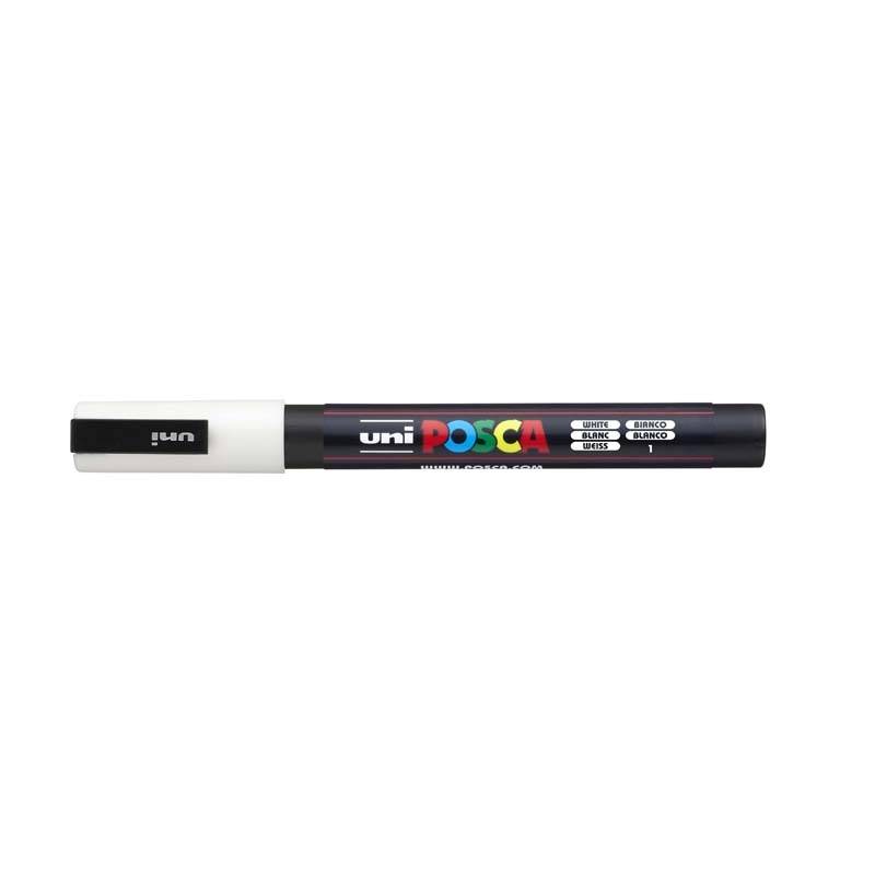 Posca PC-3M marker 0,9-1,3mm hvid