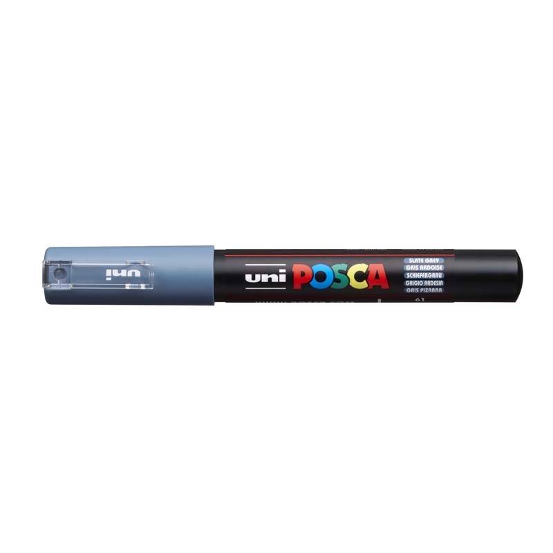 Posca PC-1M marker 0,7mm skiftergrå