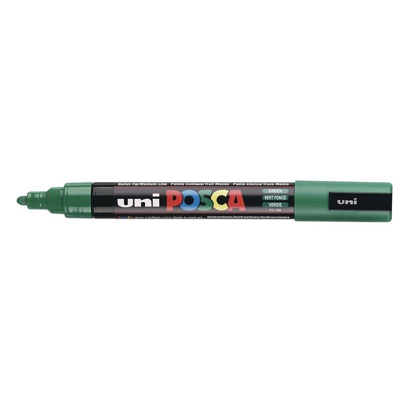 Posca PC-5M marker 1,8-2,5mm grøn