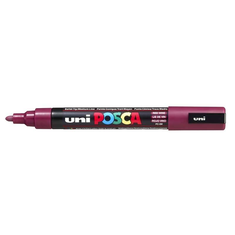 Posca PC-5M marker 1,8-2,5mm vinrød