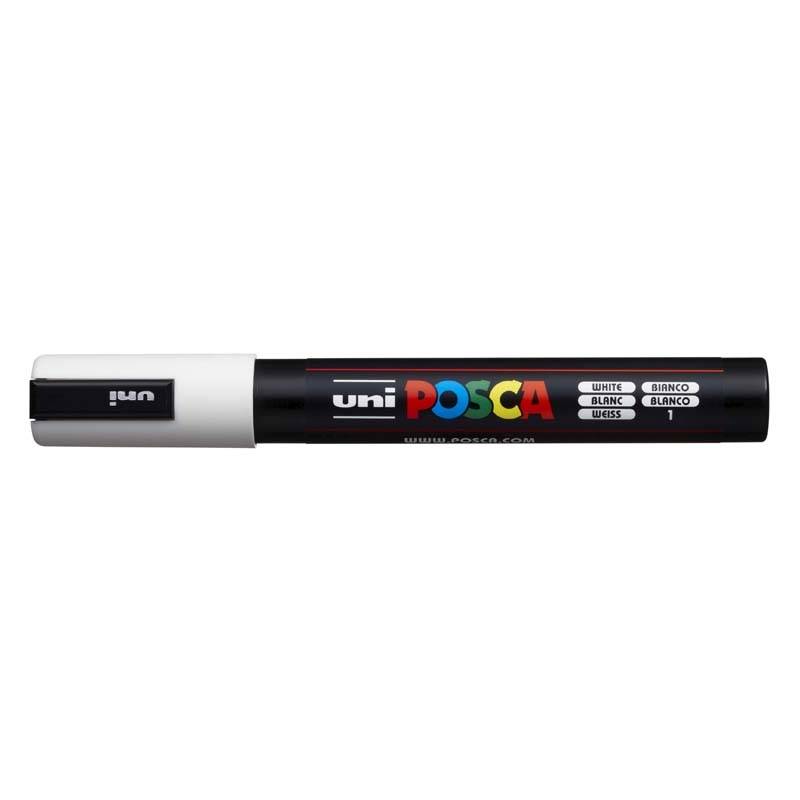 Posca PC-5M marker 1,8-2,5mm hvid