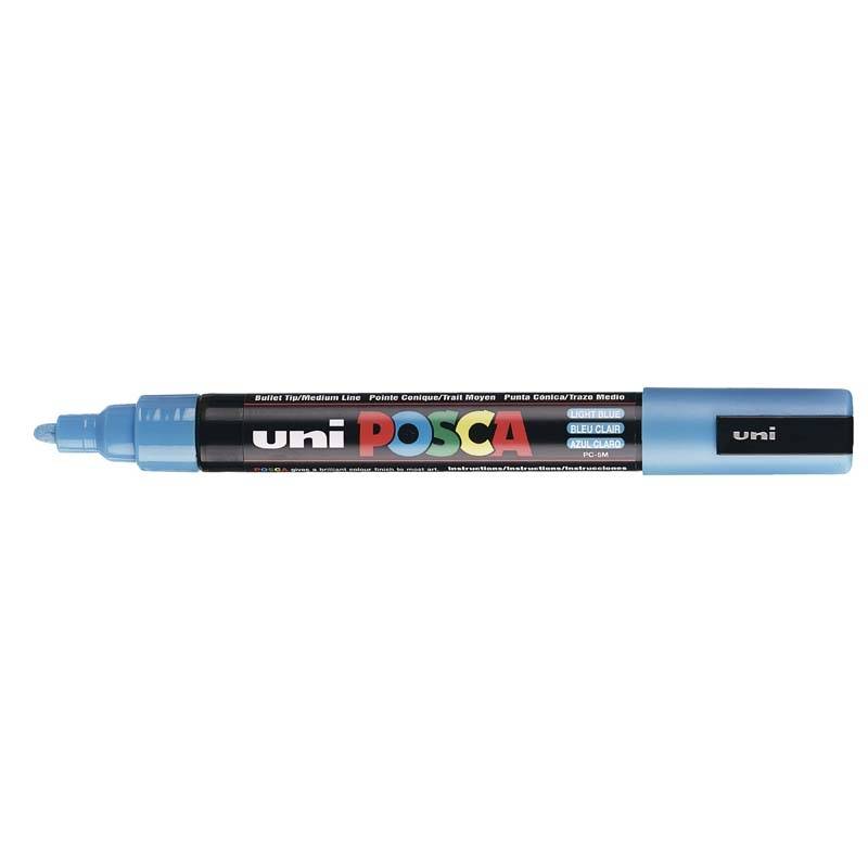 Posca PC-5M marker 1,8-2,5mm lys blå