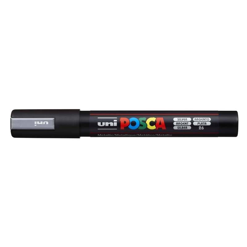 Posca PC-5M marker 1,8-2,5mm sølv
