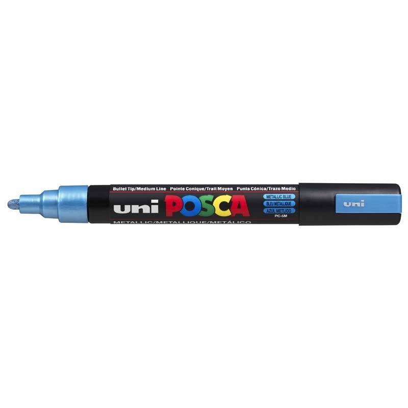 Posca PC-5M marker 1,8-2,5mm metal lyseblå