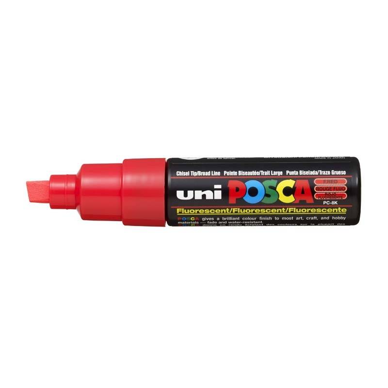 Posca PC-8K marker 8mm neon rød