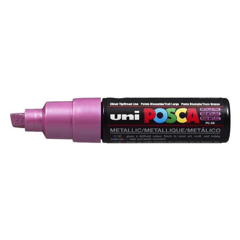 Posca PC-8K marker 8mm metallic pink