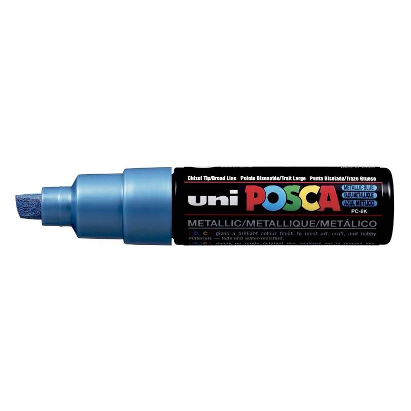 Posca PC-8K marker 8mm metallic blå