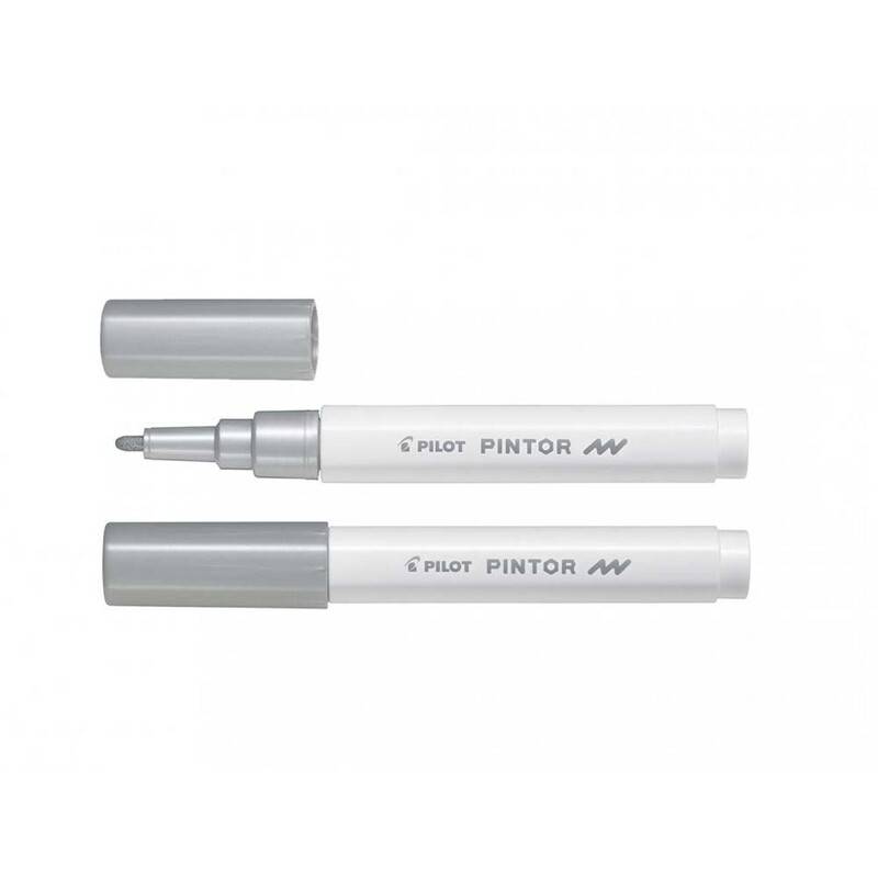 Pilot Pintor marker Fine 1,0mm sølv