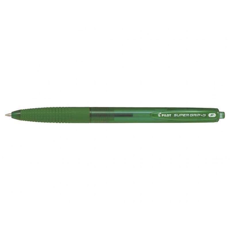 Pilot Super Grip G Fine kuglepen 0,7mm grøn