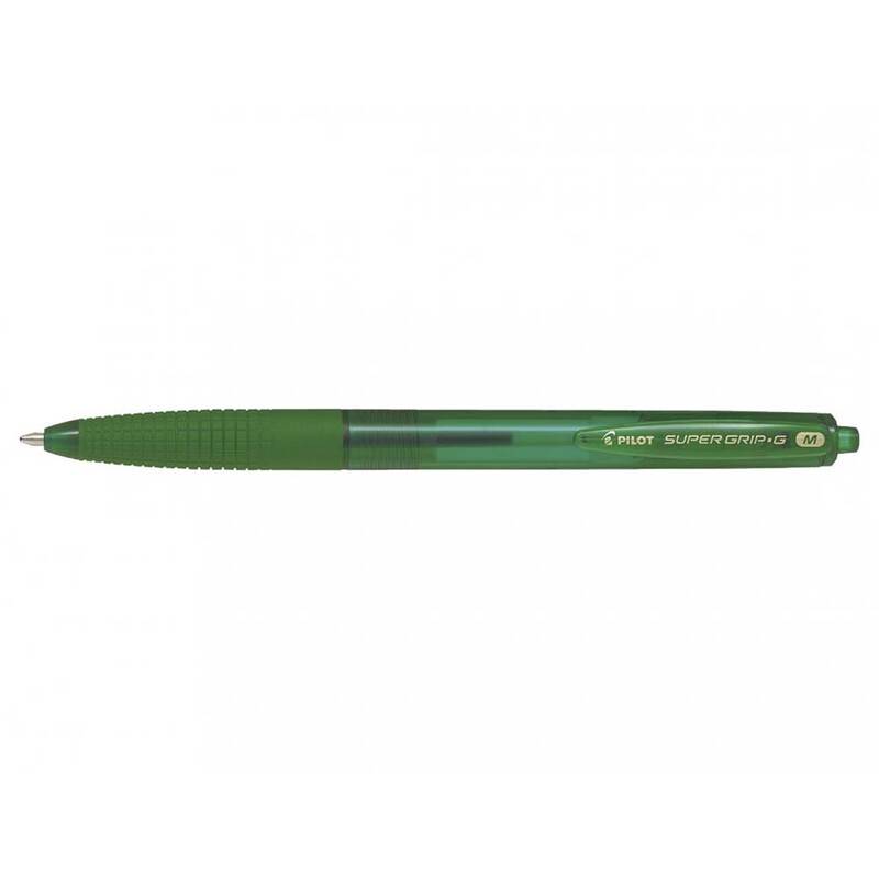 Pilot Super Grip G Medium kuglepen 1,0mm grøn