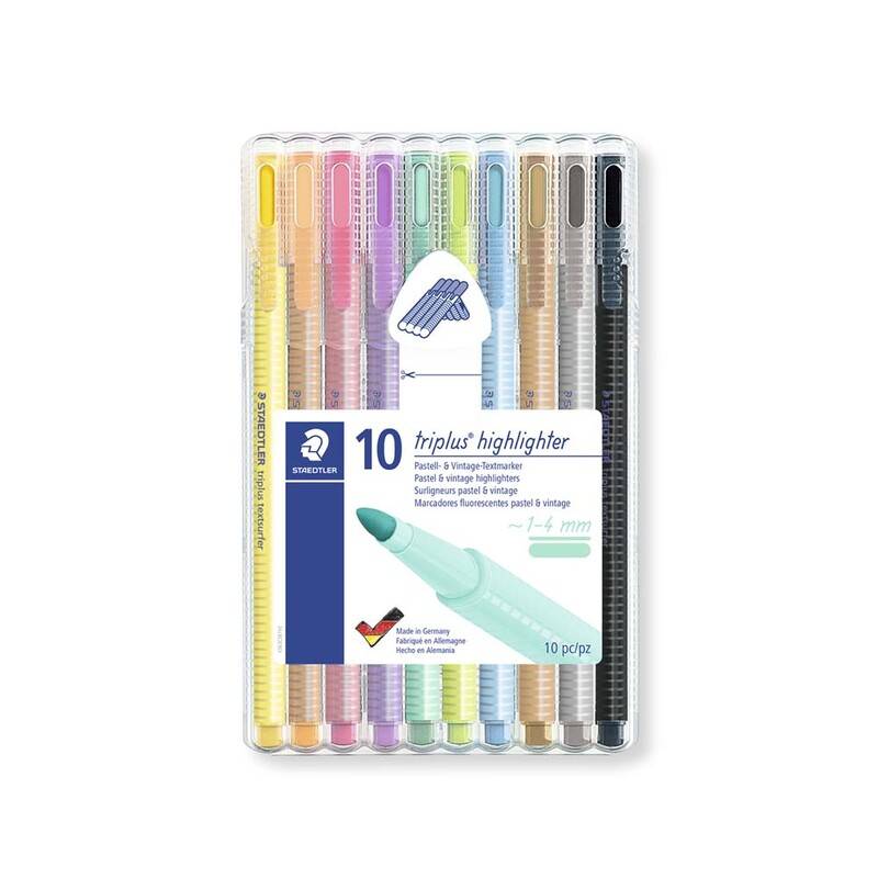 Staedtler tekstmarker 362 Triplus 1-4mm assorteret 10stk/sæt