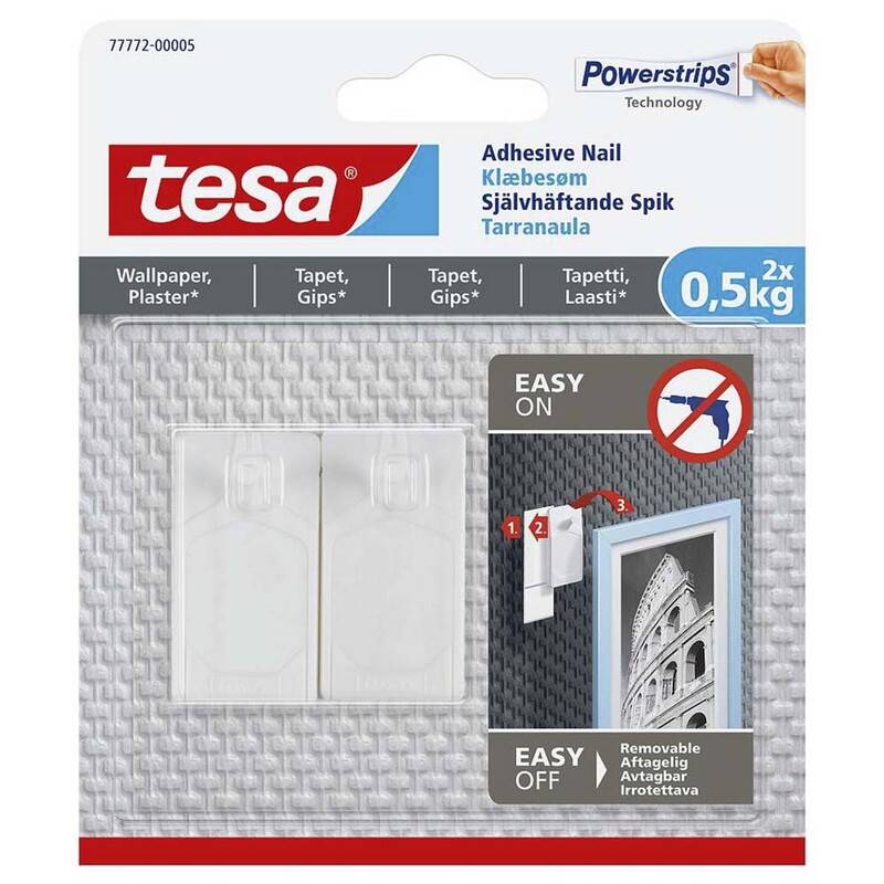 Tesa klæbesøm til tapet og gips 0,5kg, pakke med 2 stk