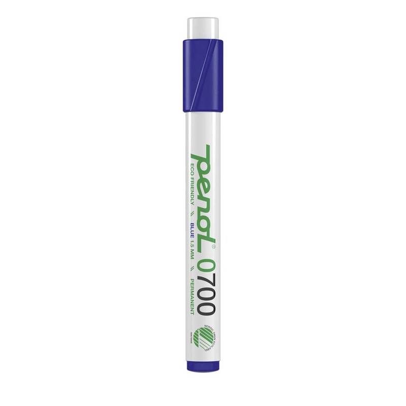 Penol marker 0700 1,5mm rund spids permanent blå