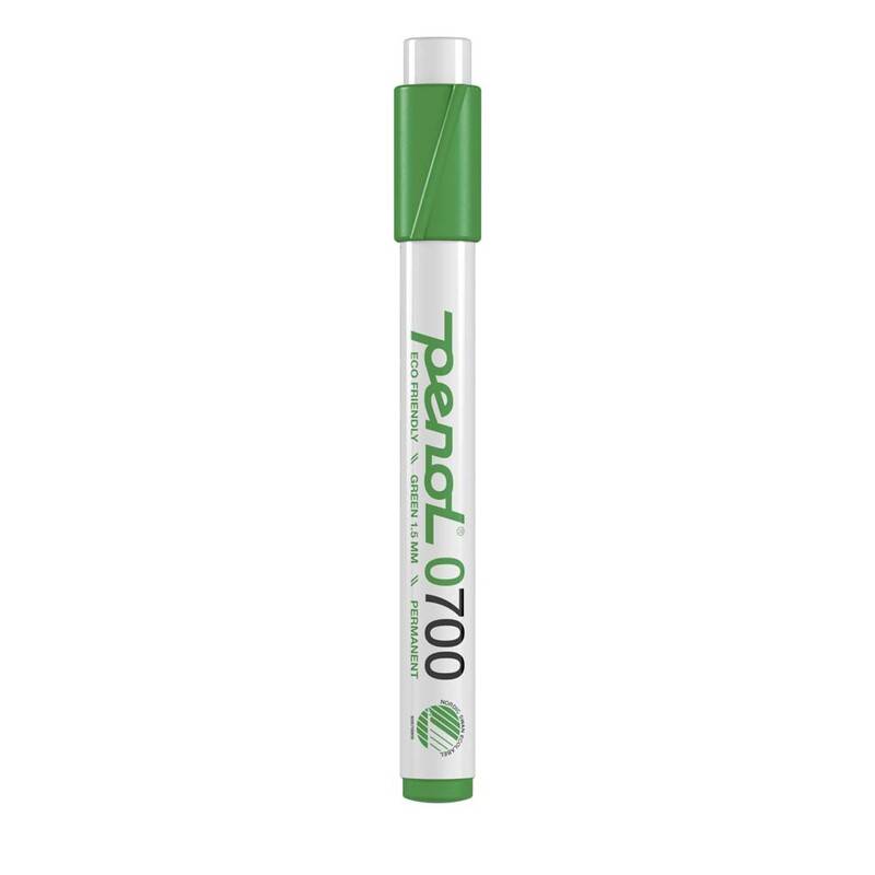 Penol marker 0700 1,5mm rund spids permanent grøn