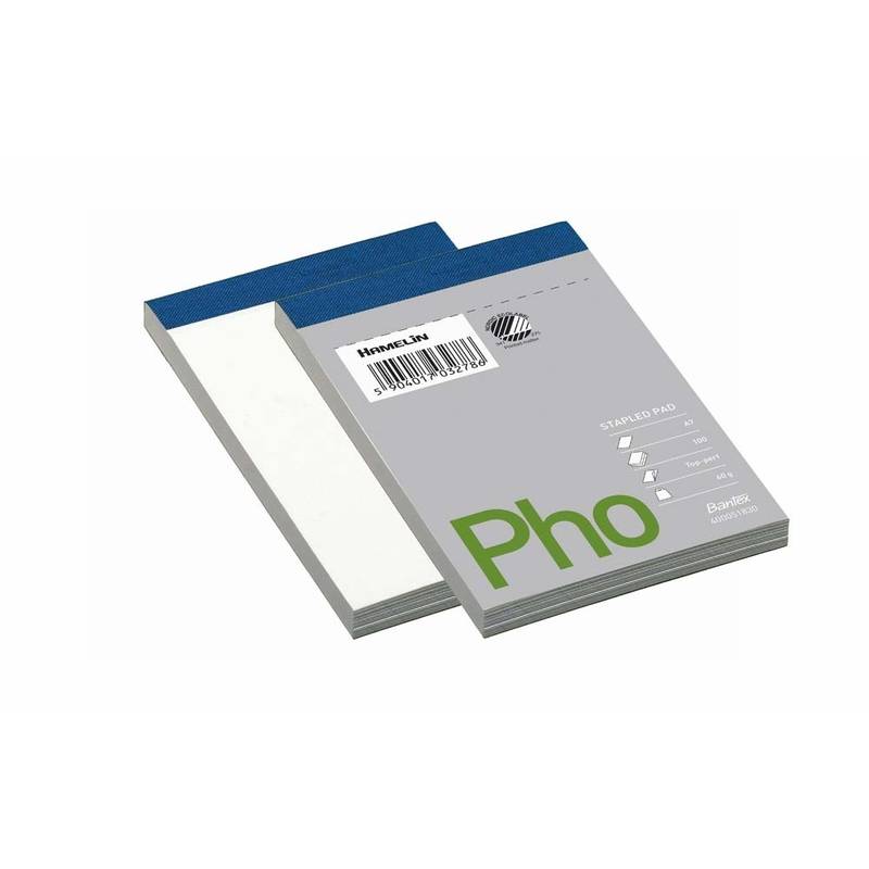 Bantex telefonblok A7 ulinieret 105x74mm med stub