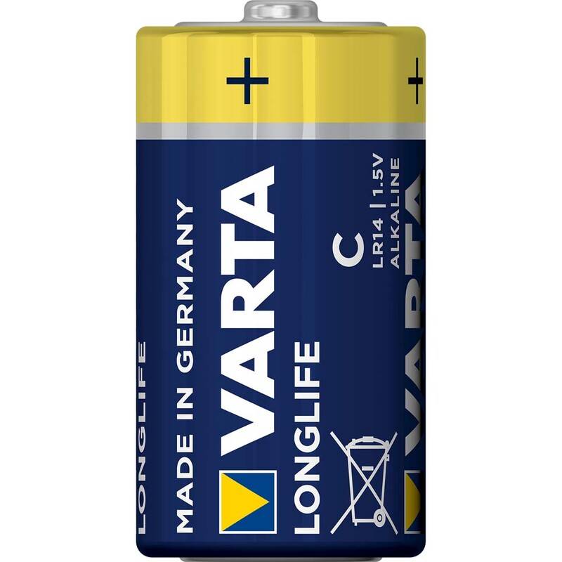 Varta Longlife C batteri, 2 stk pakke