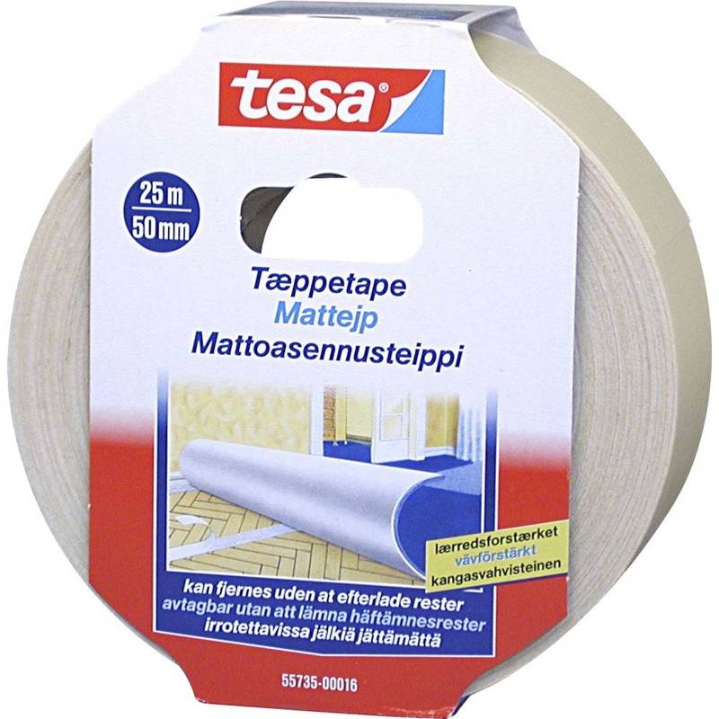 Tesa tæppetape 55735 aftagelig 48mmx25m