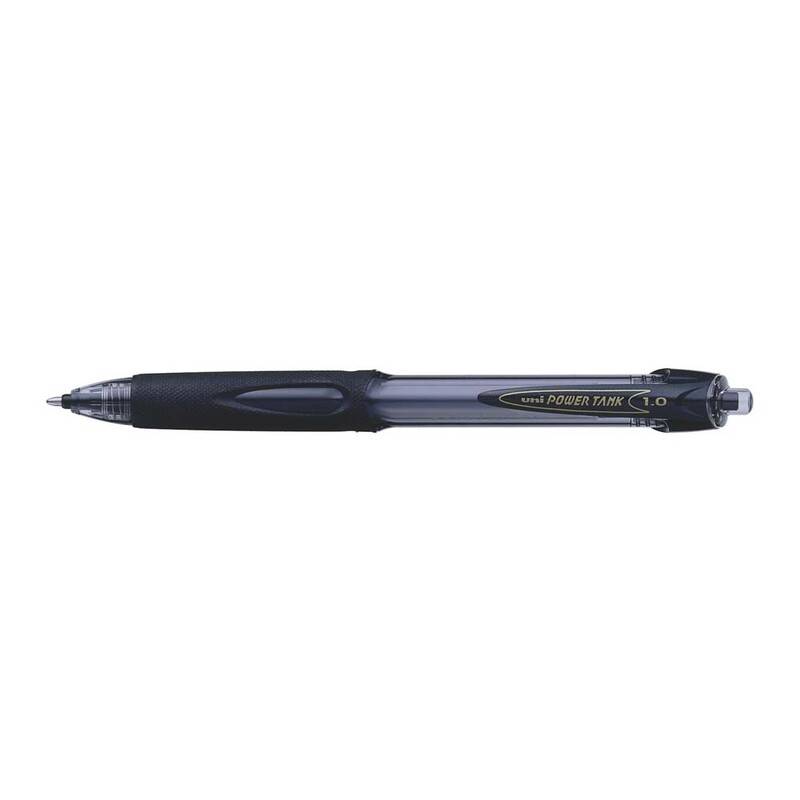 Uni PowerTank SN 220 kuglepen med klik medium 0,4mm sort