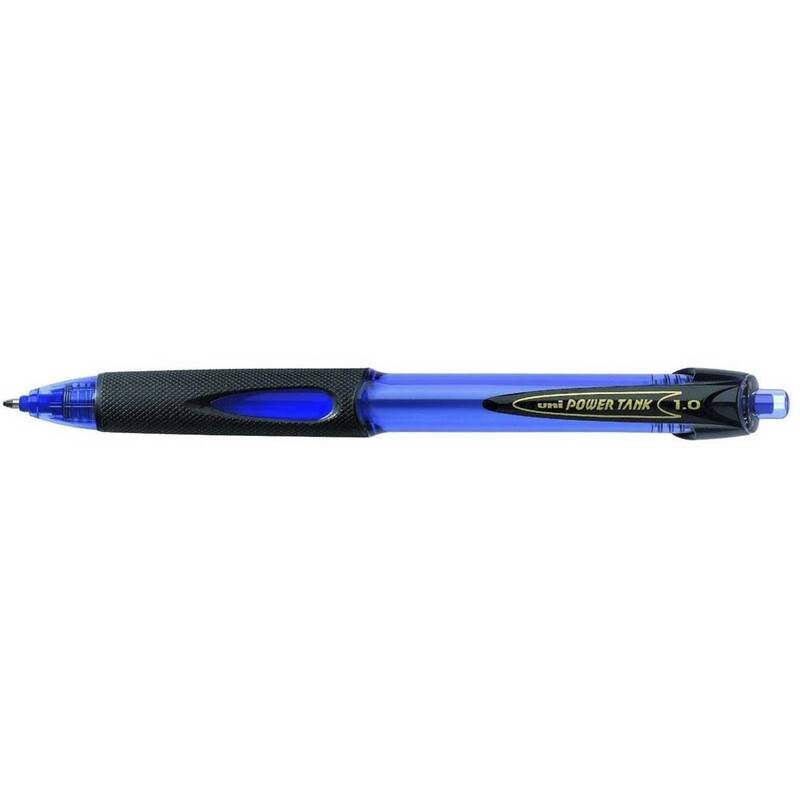 Uni PowerTank SN 220 kuglepen med klik medium 0,4mm blå