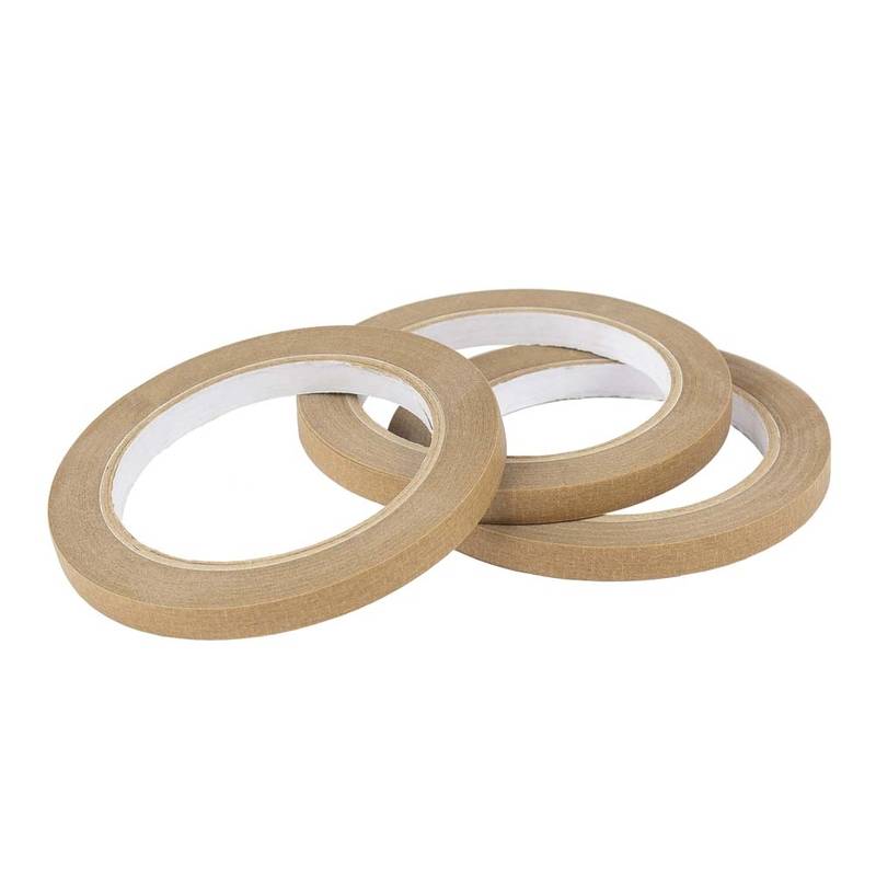 Tape papir til poselukker 9mmx50m brun