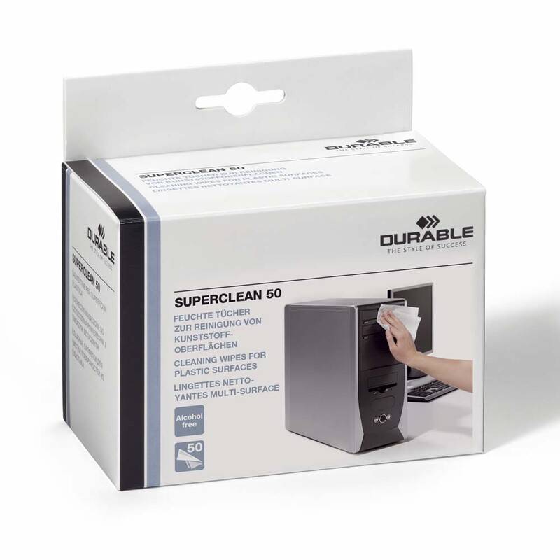 Durable Superclean renseservietter, pakke med 50 stk