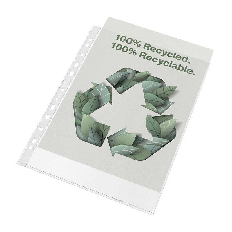 Esselte Recycled plastlomme A4 70my med præg