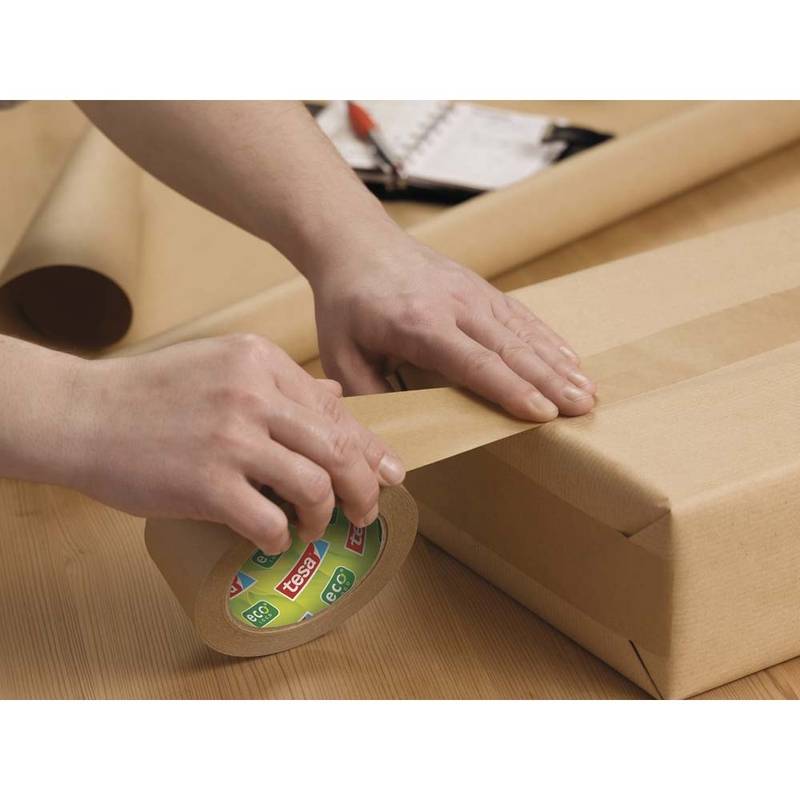 Tesa pakketape papir Strong ecologo 57180 50mmx50m brun