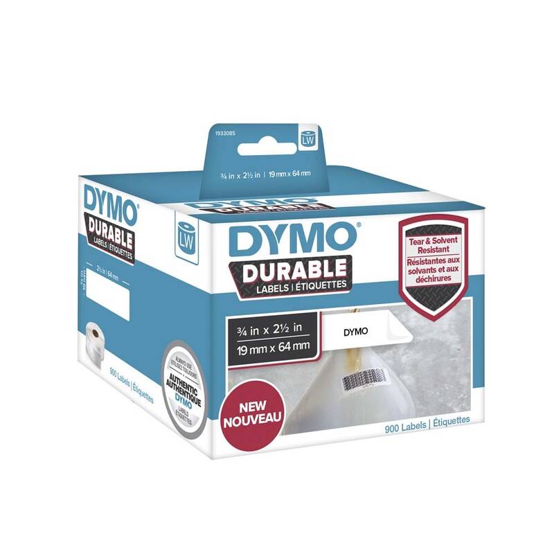 Dymo Durable 2112284 etiket 19x64mm stregkodelabel