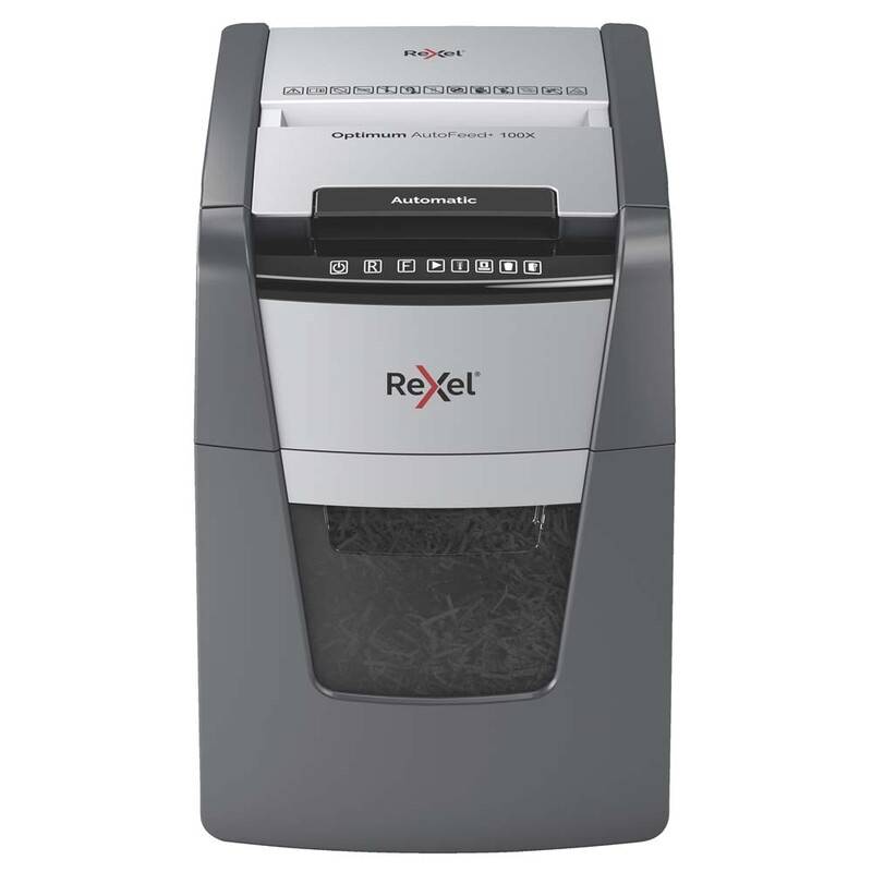 Rexel Optimum AutoFeed+ 100X krydsmakulator P4, 100 ark