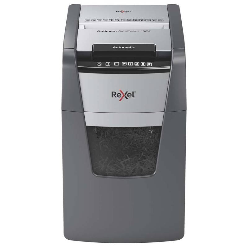 Rexel Optimum AutoFeed+ 150X krydsmakulator P4, 150 ark