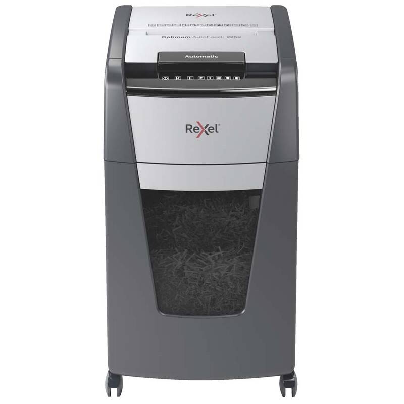 Rexel Optimum AutoFeed+ 225X krydsmakulator P4, 225 ark