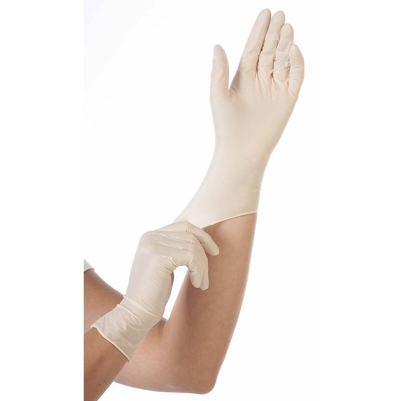 Latexhandske Classic medium pudderfri natur