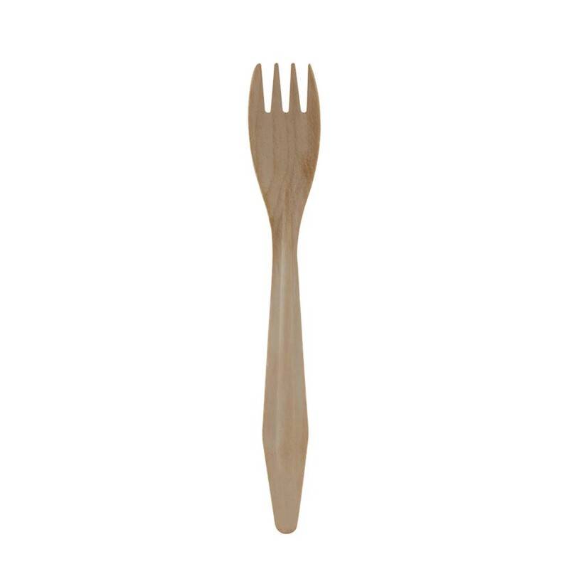 Træbestik Exclussiv gaffel 18,5cm voksbehandlet