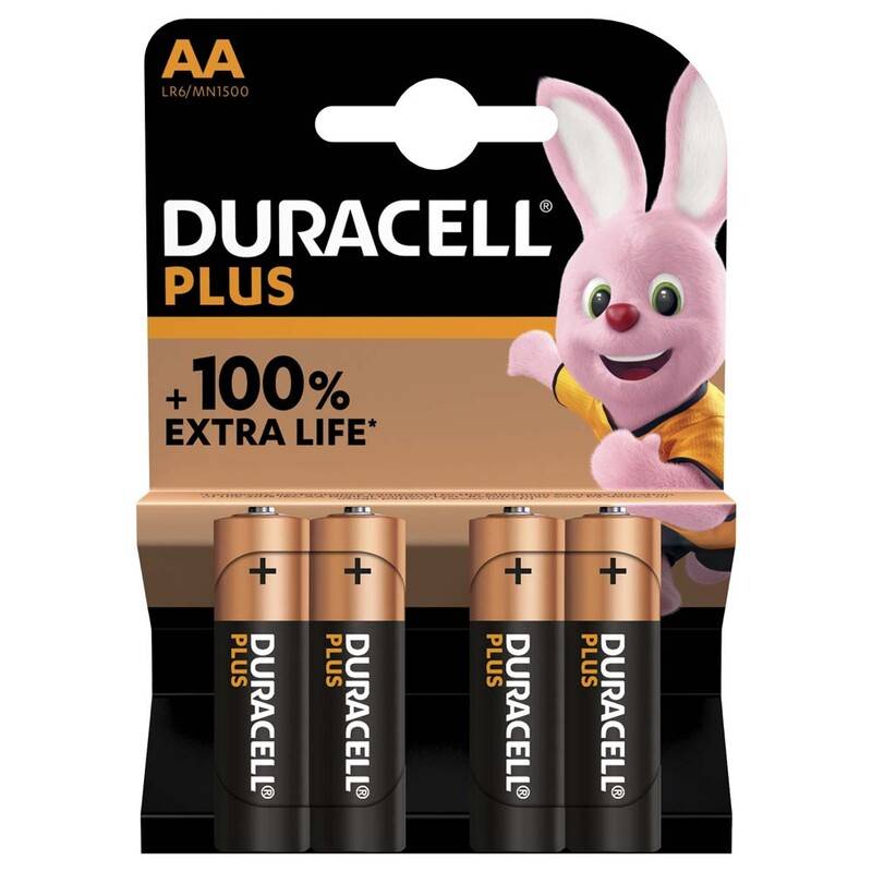 Duracell Plus Power AA batteri alkaline, 4 stk pakning