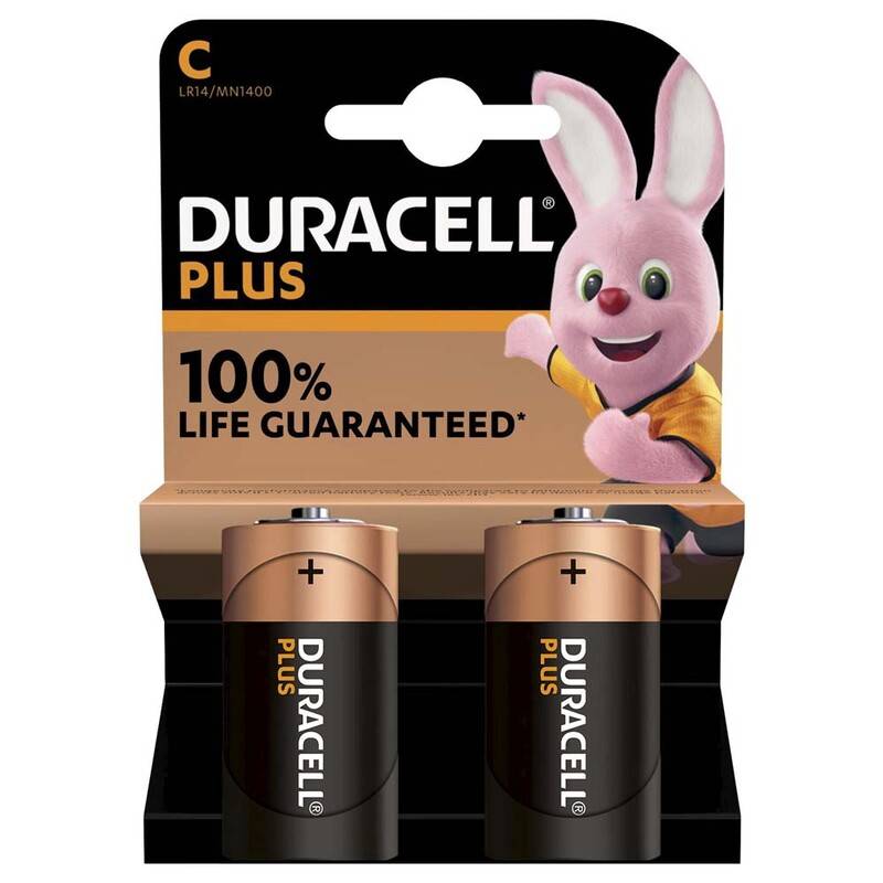 Duracell Plus Power C balleri alkaline, pakke a 2 stk