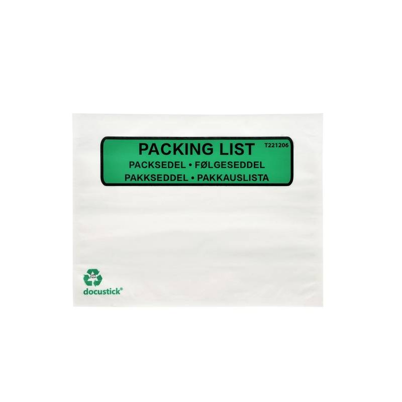Følgeseddellommer C6 165x122mm med tryk af 100% papir