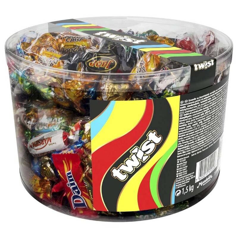 Twist klassisk chokolade bøtte med 1,5kg