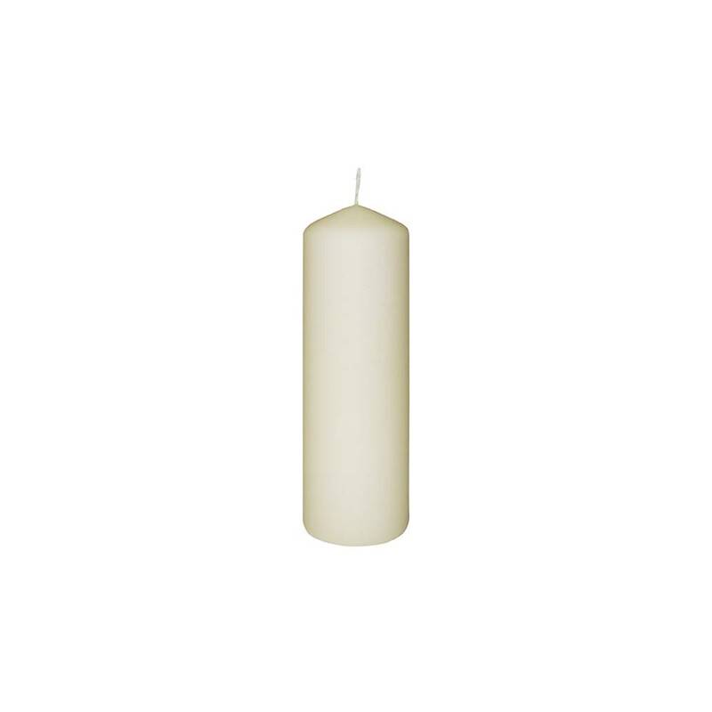 Bloklys 22cm høj Ø7cm 85 timer, pakke med 12 stk