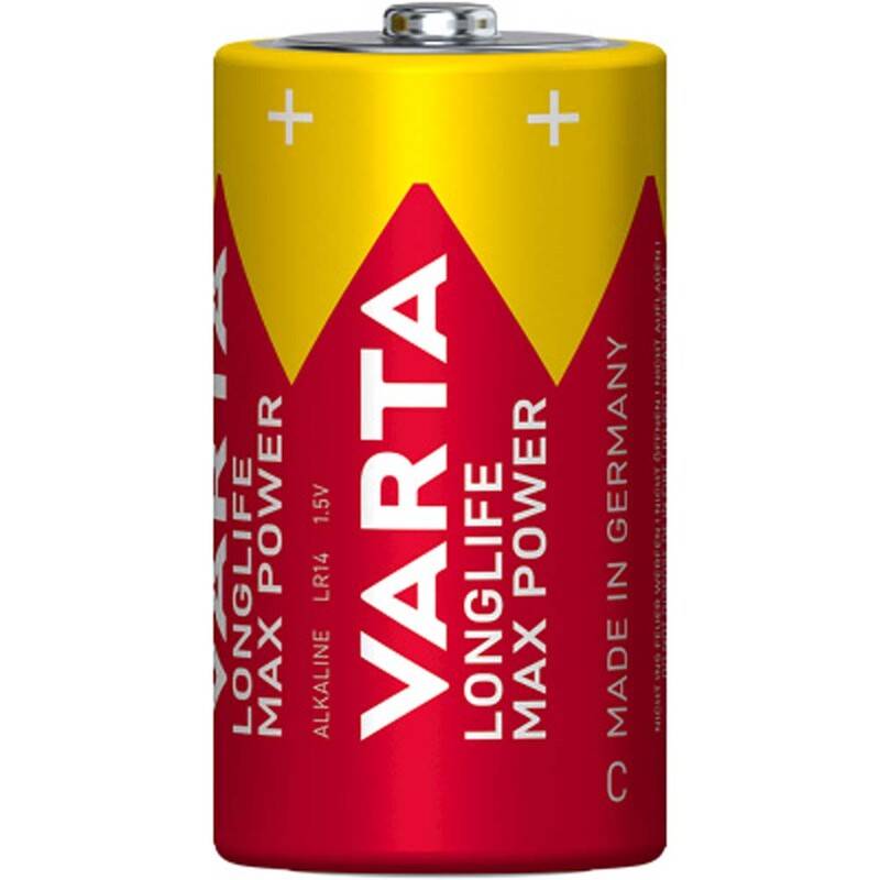 Varta Longlife Max Power C batterier, pakke med 2 stk