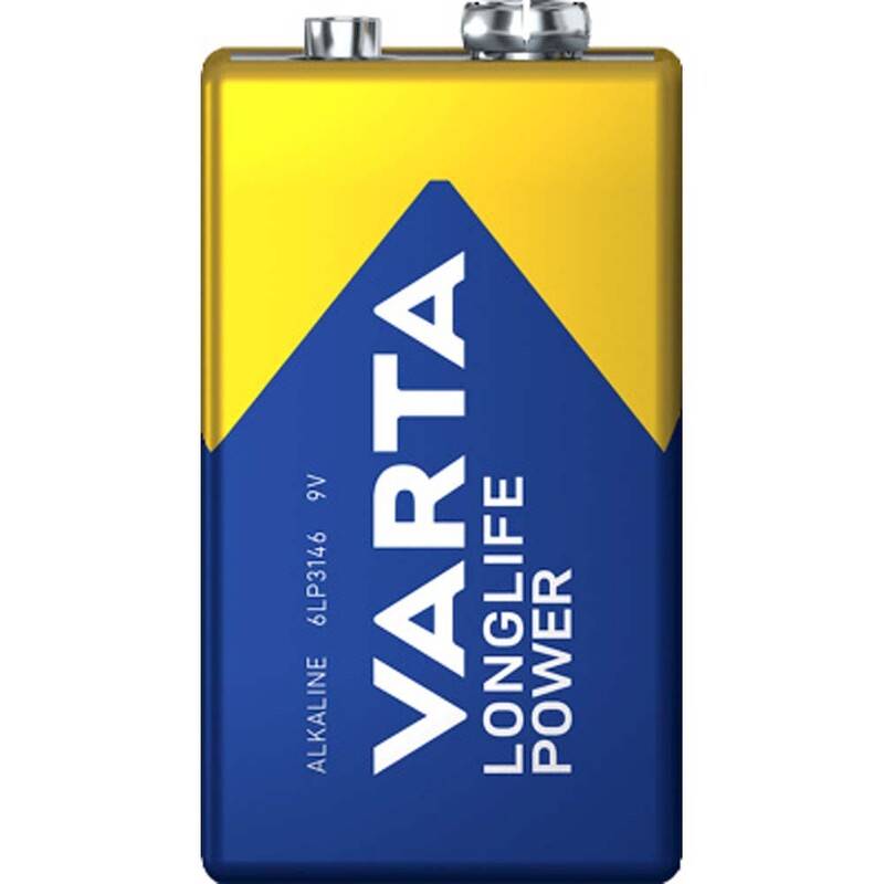 Varta Longlife Power 9V batterier, pakke med 2 stk