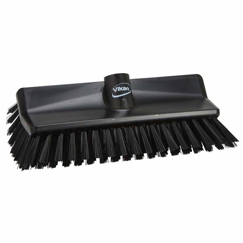 Vikan Hi-low børste 26,5 cm med medium børstehår sort