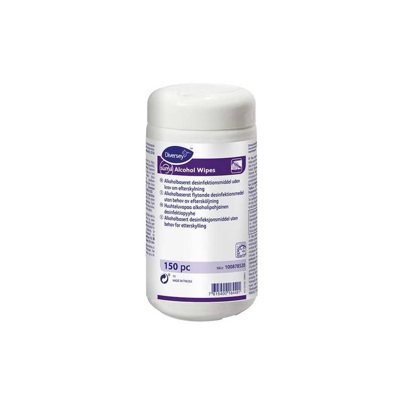 Diversey Suma overfladedesinfektion servietter 77% ethanol, 150 stk